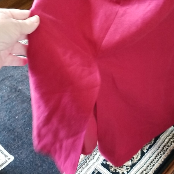 16 Womens Petite RED  long Dress Lined - Picture 7 of 13